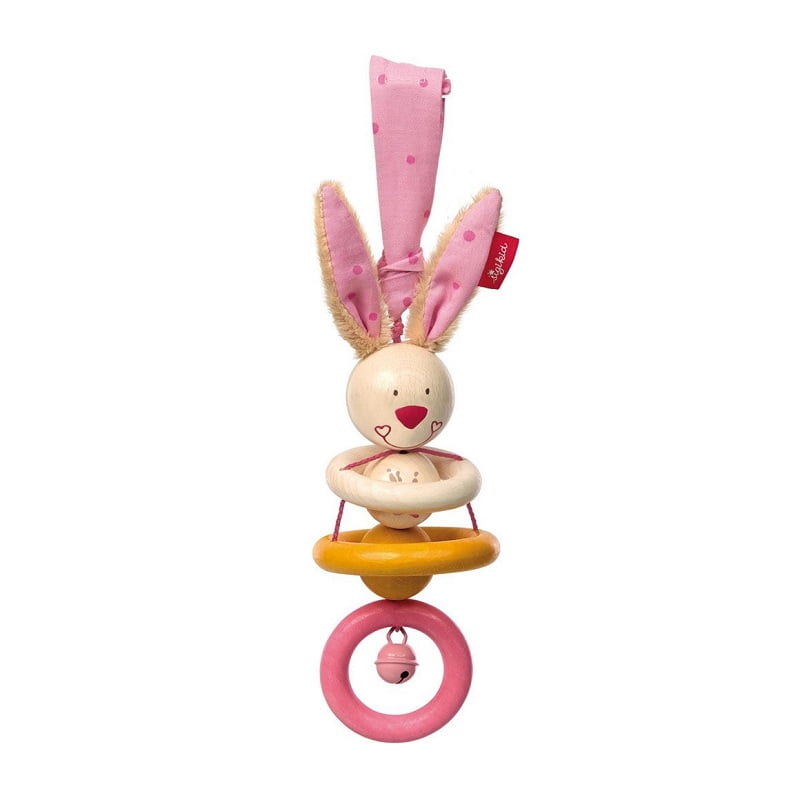 Sigikid Wooden rattle - Bungee Bunny