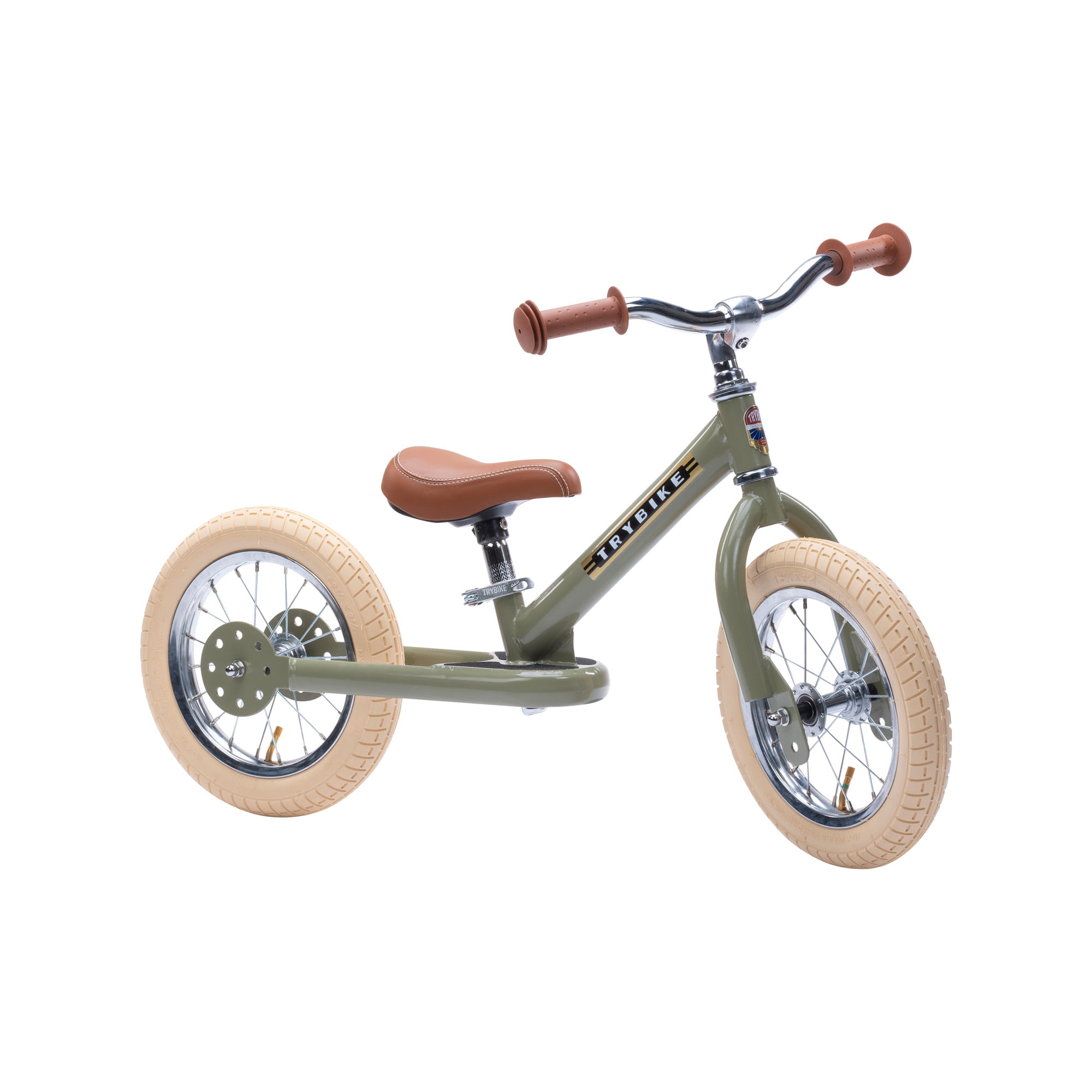 Trybike steel balance bike – Vintage Green