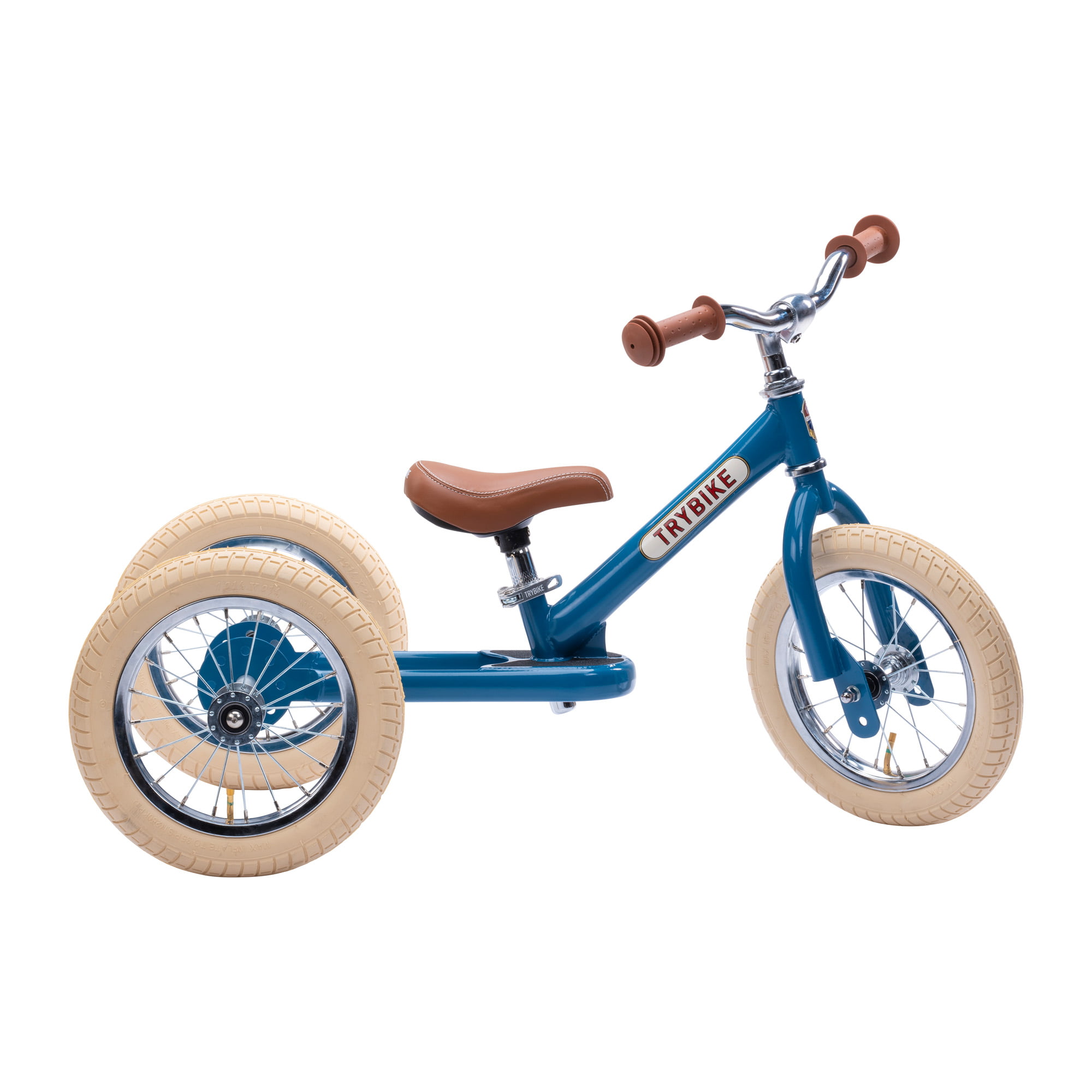 Trybike steel balance bike 2 in 1 – Vintage blue