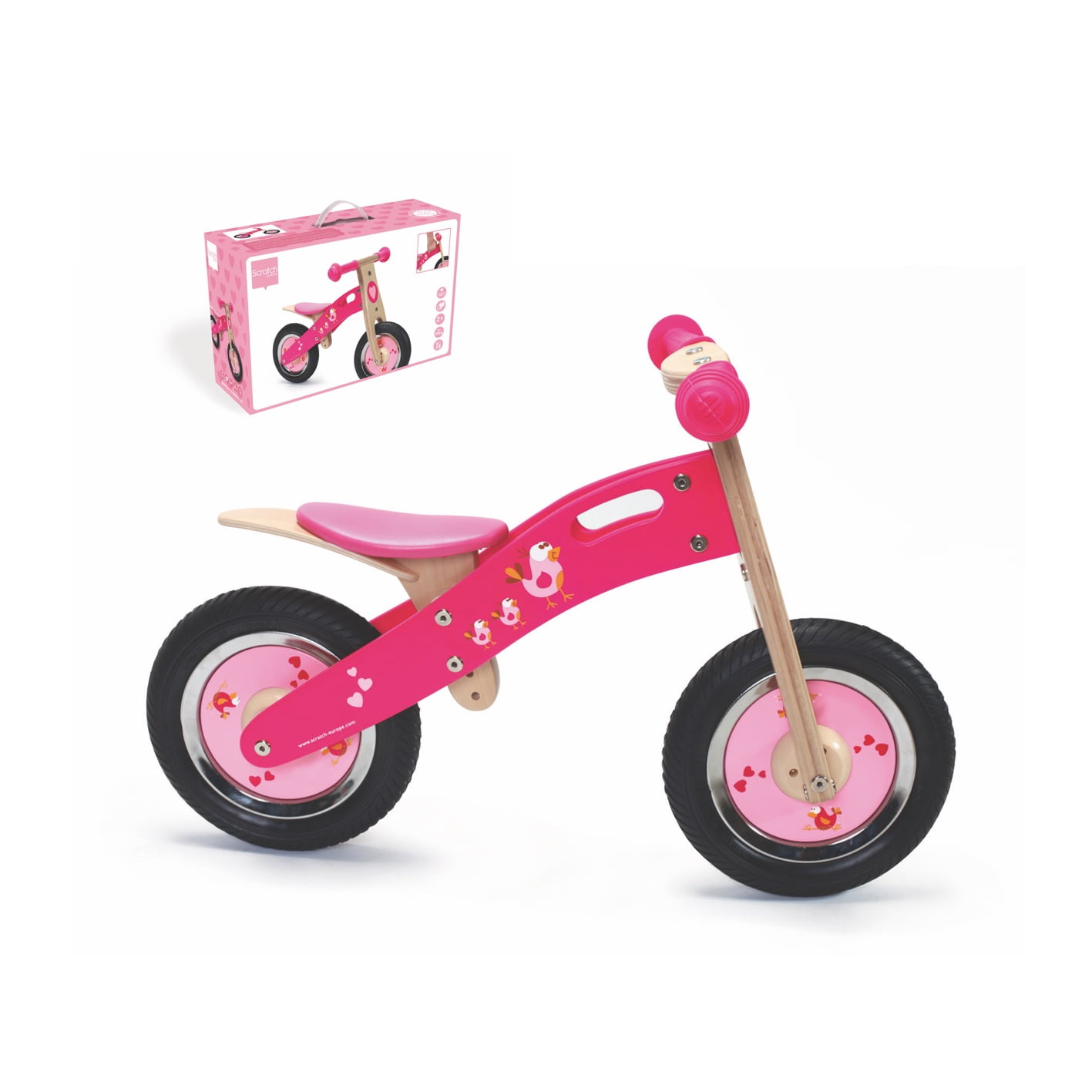 Scratch Balance bike - Pink