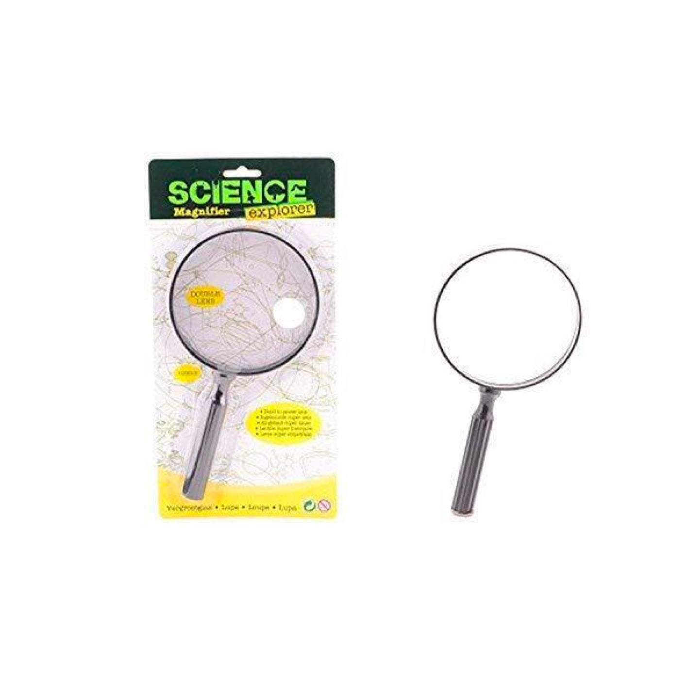 Magnifying glass with double lens