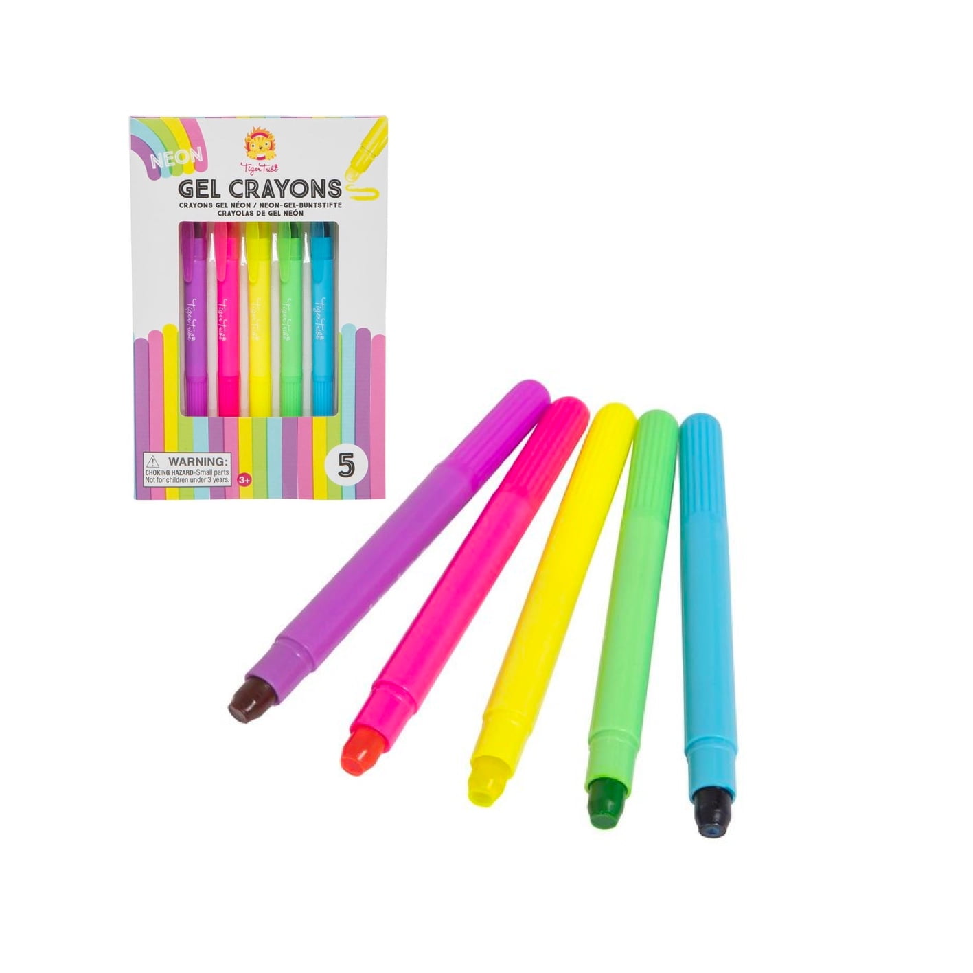 Neon gel crayons
