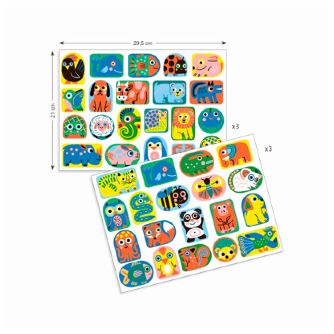 Large stickers - Animals and insects