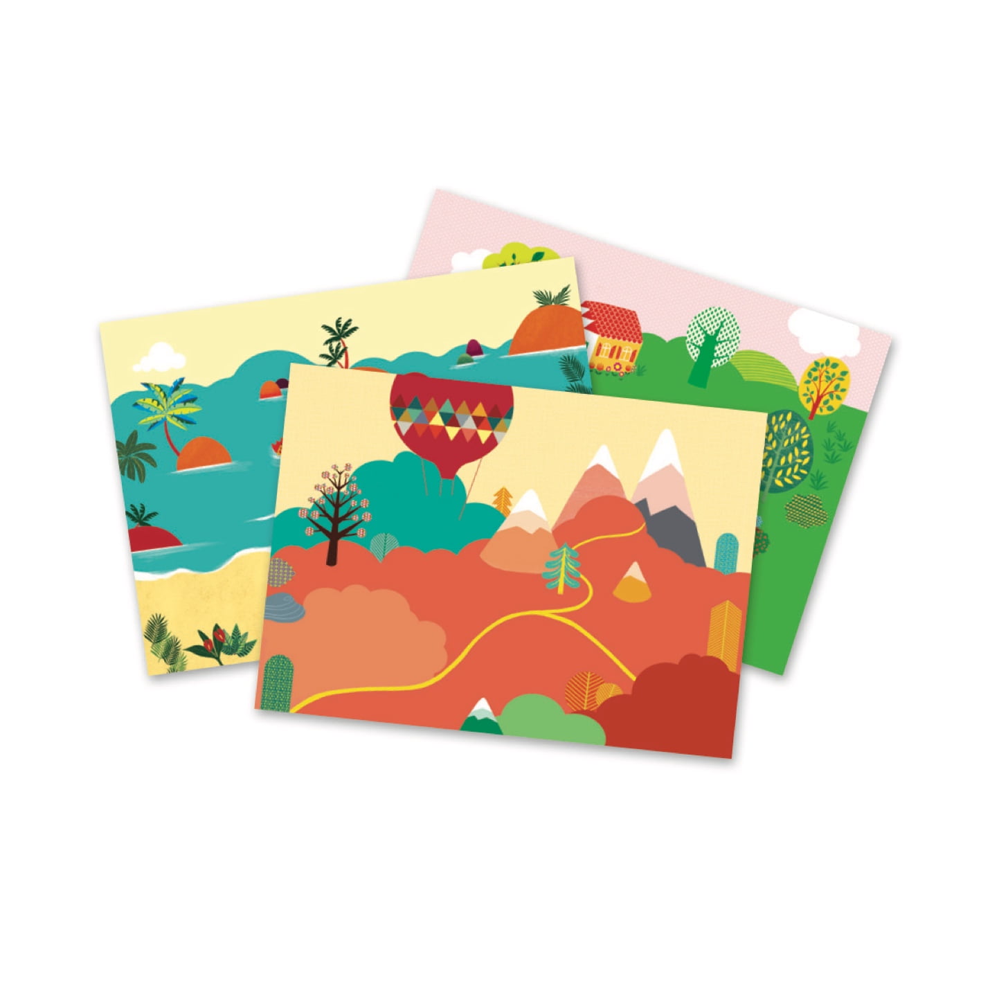 Transfer stickers - Sea, mountains and farm