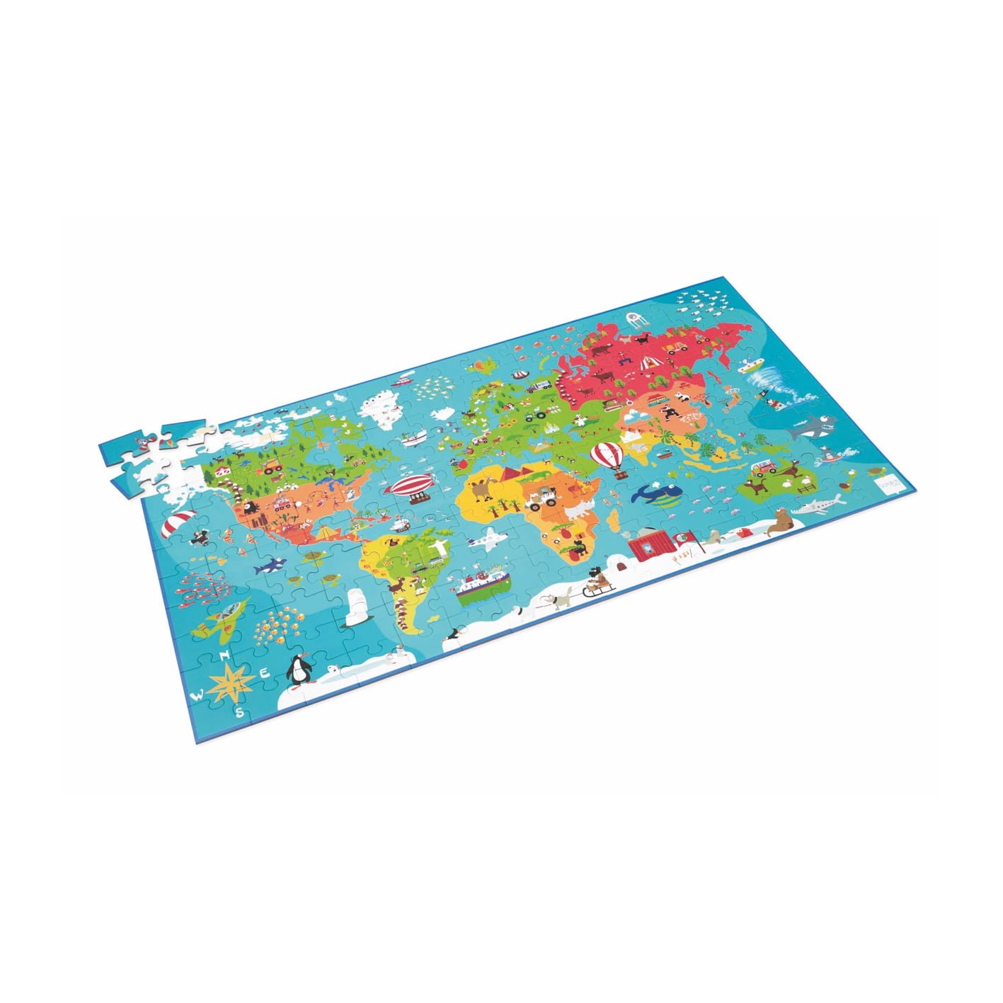 Scratch Puzzle - World Map 150 pcs.