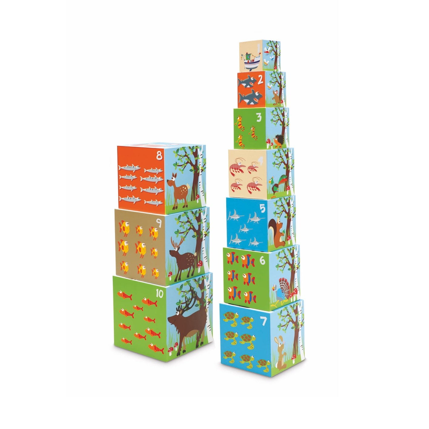 Scratch Stacking Tower - Animals of the World